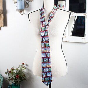 Men's Holiday Tie - Holiday - Snowmen - Snowman - Snowwoman